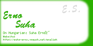 erno suha business card